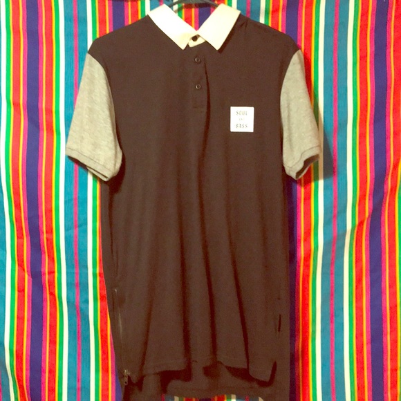 color contrast s/s polo - Picture 1 of 5